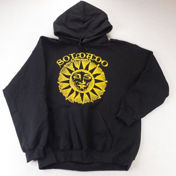 Gildan Other - Sun Soldado Mens Sweater Black Large Gothic Hoodies Long Sleeve Pullover #0116